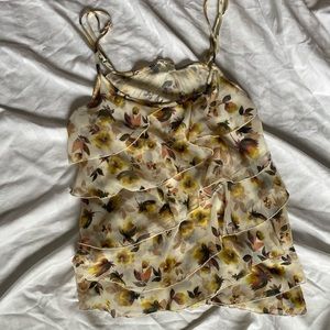 small floral flow top